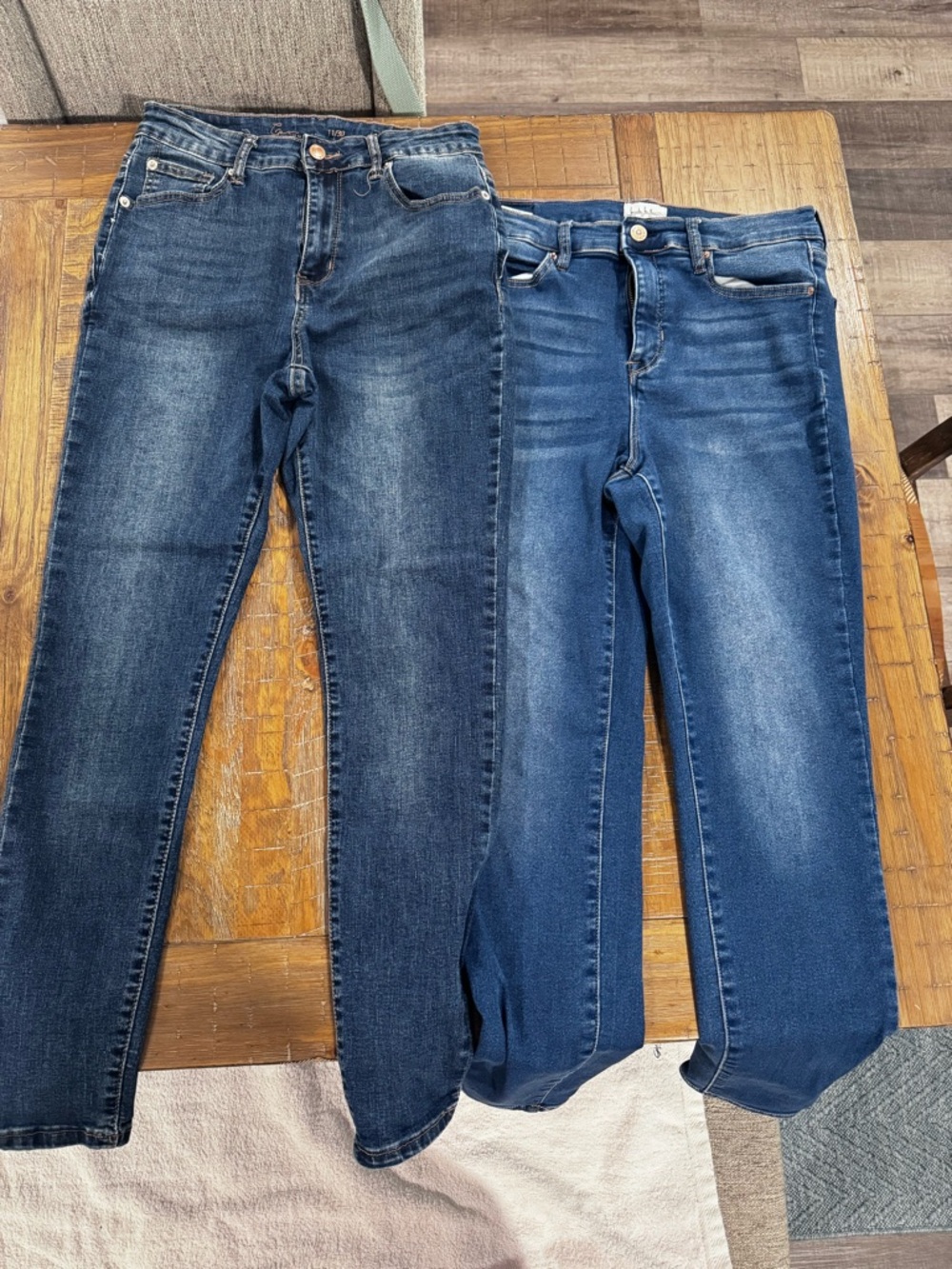 2 pairs of skinny jeans- Gem by Gemma Rae size 11/30 and Nicole Miller Size 10